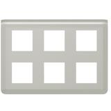 Mosaic - Ramka 2x3x2 Modułowa Pozioma - Aluminium 079332L LEGRAND
