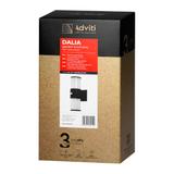 DALIA oprawa ogrodowa z czujnikiem PIR, 2xE27, max. 2x15W, IP54, czarna AD-OP-6567BE27SMR ORNO