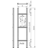 SLM 50 C40/5, DRABINKI PION.500 DŁ.3000MM FT