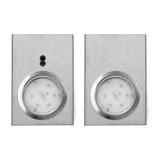 Zestaw opraw podszafkowych LED 2,5W 180lm 4000K z wyłącznikiem bezdotykowym INOX AD-OM-6207L4 ORNO