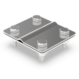 NI ZŁĄCZE UNIWERSALNE ODGAŁĘŹNE Fi16 2x 80*70