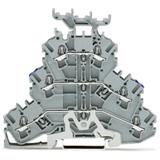 TOPJOBS złączka 3-piętrowa 2,5 mm2 ekran/N/L szara2