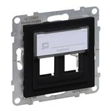 Suno Adapter Keystone Podwójny Czarny 721445 LEGRAND