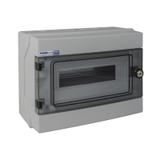 Rozdzielnica hermetyczna natynkowa 1x12 IP65 500VAC/1000VDC RH-12S/Z-Z-amkiem) 36.713 OPATÓWEK