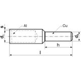 Końcówka Al z bolcem Cu szczelna