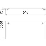 WDRL 1116/50, POKRYWA DRABINKI KABL.500MM FS