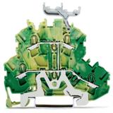 TOPJOBS złączka 2-piętrowa 2,5 mm2 PE żółto-zielona