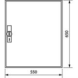 univers Obudowa FW pusta IP44 kl.II 650x550x160 FWB42D HAGER