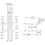 moduł 16DI 24V DC 3,0ms z zaciskiem CAGE CLAMPS WAGO