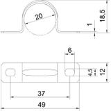 605, OBEJMY MOCUJĄCE 20MM OC.GAL.