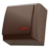 BIS Łącznik jednobiegunowy z podświetleniem pomarańczowym - kolor brązowy