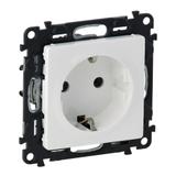 Valena Life Gniazdo Pojedyncze Z Uziemieniem /Z Przesłonami/ Białe 16A – 250 V 753120 LEGRAND