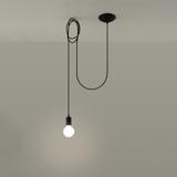 Sollux Lampa wisząca EDISON 1 LONG czarny SL.0369