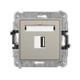 ICON Ładowarka USB typ A 5W max. 5V 1A taupe 60ICUSB-1 KARLIK