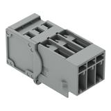 X-COM wtyk 3-biegunowy szary raster 5 mm /100szt./ WAGO