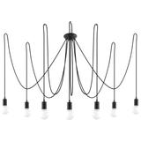 Sollux Żyrandol EDISON 7 czarny SL.0372