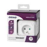 Przedłużacz Kostka 4x2P+Z 2xUSB H05VV-F 3x1mm2 1,4m biały OR-AE-13144/W ORNO