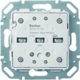 BERKER KNX e/s Q.x/K.x Moduł przycisku pojedyncza z portem magistralnym z diodami LED RGB i czuj. temperatury 80141170 HAGER