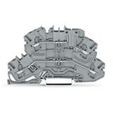 dwupiętrowa złączka przelotowa kolor obudowy szary