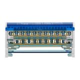 Blok rozdzielczy 2-rzędowy 11 przewodów OR-LZ-8201/11 ORNO