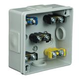 VP-01 Puszka n/t 86x86x40mm IP55 4-wl klik dł.gum. Z-ac popiel VP 001-53 61.106 OPATÓWEK