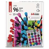 Lampki choinkowe kulki 96LED 64 programy pilot timer 10m IP44 D5AA01 EMOS