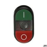 Przycisk podwójny I-0 przezroczyste pole podświetlany MPD13-11C