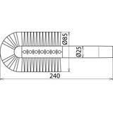 Szczotka prętowa cylindryczna fi 25 / 85 mm