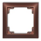 DECO Ramka uniwersalna pojedyncza z tworzywa DECO Soft brązowy metalik