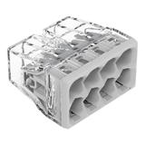 Szybkozłączka 8x 0,5-2,5mm2 transparentna / jasnoszara /50szt./ WAGO