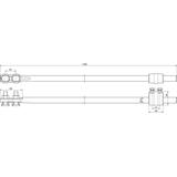 Zestaw: pręt uziemiający fi 16/1500 mm, mufa 450 007, 2 zaciski KS 300 007, Cu