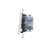 Simon 55 Przycisk zwierny /światło/ szybkozłączka Biały mat