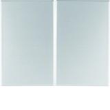 BERKER K.5 Klawisze do łącznika 2-klawiszowego aluminium 14357003 HAGER