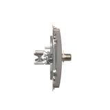 Simon Basic Gniazdo antenowe typu ''F'' pojedyncze  stal inox BMAF1.01/21 KONTAKT