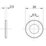 967, PODKŁADKI M 8 OC.GALW.