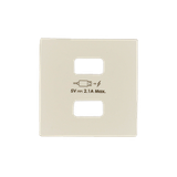 Simon 82 Pokrywa ładowarki 2xUSB kremowy