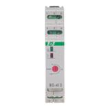 Przekaźnik bistabilny z wyłącznikiem czasowym 9-30 V AC/DC na szynę DIN z przekaźnikiem inrush 160A/20ms BIS-413-LED-24V F&F