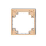 MINI SCHUKO Ramka pośrednia do gniazda bryzgoszczelnego z uziemieniem SCHUKO brzoskwiniowy KARLIK