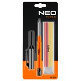 Ołówek, rysik automatyczny z temperówką plus 12 wkładów