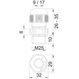 V-TEC VM, DŁAWIK KABLOWY M25