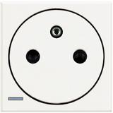 AXOLUTE - GNIAZDO 2P+Z 16A PŁASKIE BIAŁE (AUTOZACISKI), Bticino