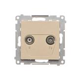 Simon 55 Gniazdo antenowe R-TV końcowe separowane 1x Wejście: 5÷862 MHz Szampański mat