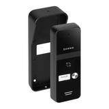 ENIR, zestaw domofonowy jednorodzinny, 2-żyłowy, zasilacz na szynę DIN, z czytnikiem breloków, biały