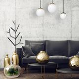 MILAGRO Lampa wisząca SPARTA BLACK / GOLD 3xE14