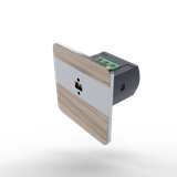 Laserowy czujnik odległości DRL-12, czujnik ruchu, jesion-satyna