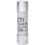 Wkładka topikowa cylindryczna PV gR 900V CH10x38 gR 12A 900V AC DC 002625032 ETI