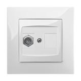 CARLA gniazdo TV typ F-F b/R