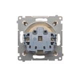 Simon 54 Gniazdo IP44 bez uszczelki 16A z. śrub. kremowy *Wymagana uszczelka ramki