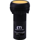 ECF-11-Y - Przycisk kompaktowy z guzikiem krytym, 1NO+1NC, Żółty