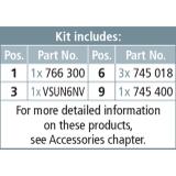 Kompletny uziemiacz z kufrem z blachy stalowej, zestaw II, TI